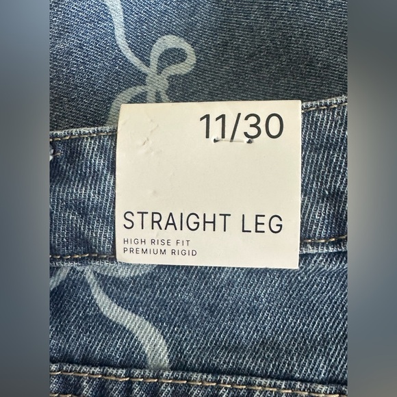 NWT Flying Angel Allover Bow Print Jeans. Size 11/30. - Picture 5 of 9